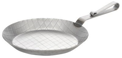 GSW 859028 Gastro Traditionell Eisenpfanne geschmiedet, Servierpfanne mit gebogenem Griff, 28 cm
