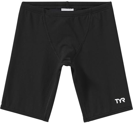 TYR Durafast One Boys' Swim Jammers - Youth Swim Suit for Training and Recreation - Designed for Comfortable, Long-Lasting Durability Black