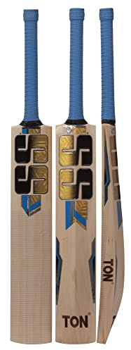 SS Custom Cricket Bat For Mens and Boys (Beige, Size -5) | Material: English Willow | Lightweight | Free Cover | Ready to play | For Intermediate Player | Ideal For Leather Ball
