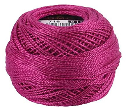 DMC 116 8-718 Pearl Cotton Thread Balls, Plum, Size 8