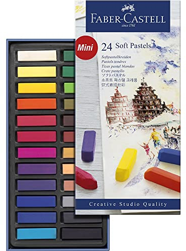 FABER-CASTELL Softpastellkreiden CREATIVE STUDIO, 24er Etui, Menge 24