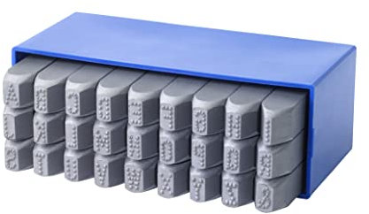 GRAVUREM-RP Schlagbuchstaben A-Z,& - LOW-STRESS DOT-STYLE - Punktierte Radiengravur / 4mm