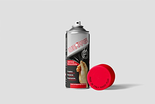 wrapper 400WRAPPER2311 400 ml Sprüh Folie Ablösbar Lackieren, Neon Rot