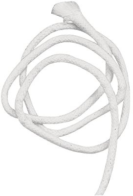 Rayher 3100100 Spezial-Docht für Öllampen, 5 mm ø, Btl. 1 m, Baumwolldocht mit Glasfaserkern, Docht für Öllampen, Öllampendocht rund