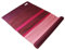 Yogateppich Yogamatte 200 x 70 cm aus Baumwolle Textil mehrfarbig bordeaux rosa violett, Yogaunterlage groß für Yoga und Meditation, Teppich Unterlage