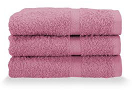 Gabel Gästetuch, Frottee, aus Reiner Baumwolle, hydrophil, 40 x 60 cm, Fuchsia, 3 Stück