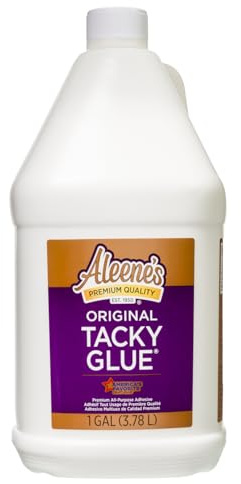 Aleene's Original Tacky Glue, All Purpose Adhesive, Perfect for Crafts and DIY Projects, Dries Fast and Clear for Large Projects, Refills, 128 fl oz, 1 Gallon