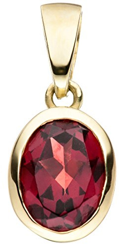 Jobo Damen-Anhänger aus 8 Karat 333 Gold mit Granat Oval