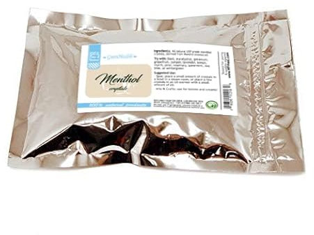 Cristalli di mentolo puro, confezione da 500 g