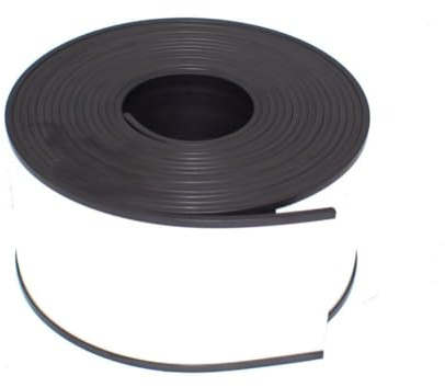 Magnetic Label Holder Roll 80mm high x 5M Long, Metal Label Holder, Magnetic Labels, Large Labels for Storage Boxes