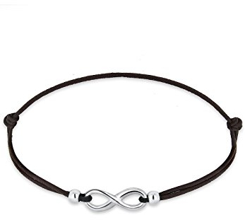 Elli Armband Damen Infinity Symbol Black in 925 Sterling Silber