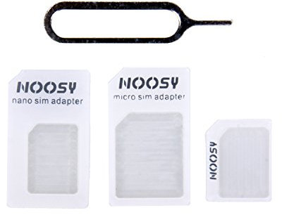 Noosy SIM Adapter Converter 4-in-1 for iPhone 4/4S,5/5S, iPad mini &Galaxy s3/s4 @Amufi