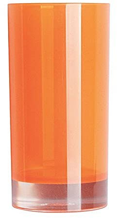 Excelsa Linea Bagno Bicchiere Portaspazzolini, Arancio, 6.3 x 6.3 x 13 cm