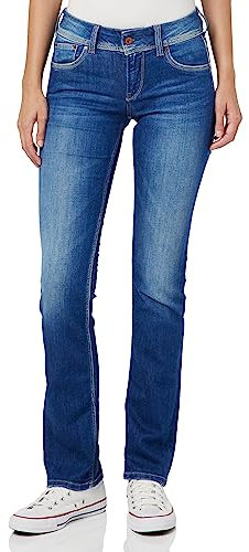 Pepe Jeans Damen Gen Straight Jeans, 000denim (D45), 24W / 30L