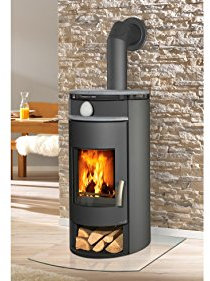 Kaminofen Wamsler KF 111 Atlas Wärmespeicher Stahl gussgrau 6 kW