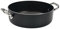 Pentole Agnelli ALSA106SS20 Alblack B-Crist Cm20 Casseruola Bassa con 2 Maniglie, Metallo, Argento, 20 cm