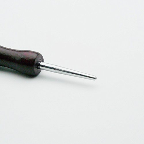 Reed123 Bassoon Reed Making Supplies Mandrel - Stainless Steel, Wooden Handle, Polished Finish, 15.0 cm (Modern, Includes Mouthpiece)