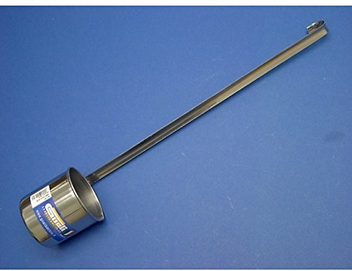 F.Lli Gnali Bacicio Mestolo Cilindrico per Olio in Acciaio Inossidabile 18/10 di Altissima qualità. Finitura Lucida. Lunghezza Totale Cm. 50, Recipiente Cm. 8Xh.8.