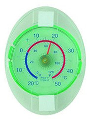 Brannan Termómetro para ventana exterior: lee fácilmente la temperatura exterior desde el interior con este termómetro preciso para ventana