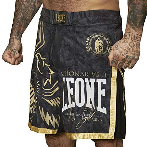 LEONE 1947, Legionarivs II MMA-Shorts, Unisex-Erwachsene, Schwarz, XL, AB790