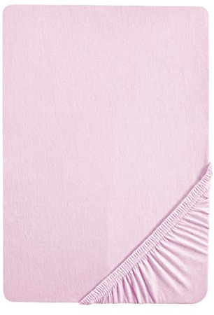biberna 0077866 Spannbetttuch Jersey-Elastic (Matratzenhöhe max. 25 cm) 1x 180x200 cm - 200x220 cm, flieder