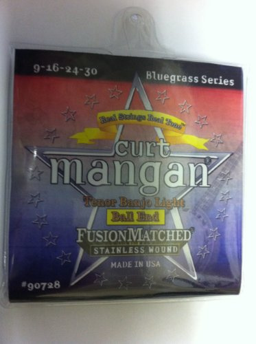 Curt Mangan TENOR BANJO LIGHT BALL END Fusion Matched Stainless Wound Strings (9-16-24-30)