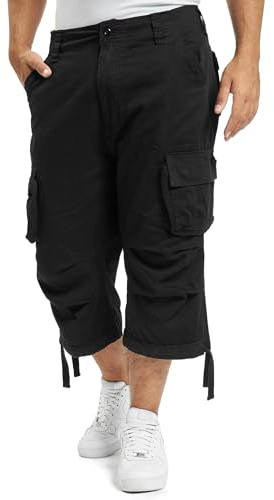 Brandit Herren Urban Legend 3/4-Cargo-Shorts,knielange Sommershorts aus Baumwolle,Caprihose mit Mehreren Taschen,Kordelzug an Taille & Beinabschlüssen,Shorts für den Alltag, Reisen & zum Wandern,S-XL