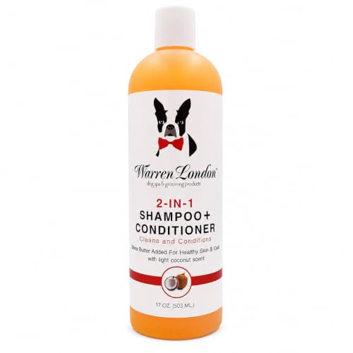 Warren London Coconut 2-in-1 Shampoo + Conditioner for Dogs – 17 oz