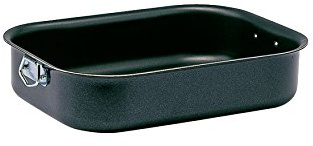 Ballarini Firenze Rechteckige Ofenform, Cortan, Schwarz, 35 x 25 cm