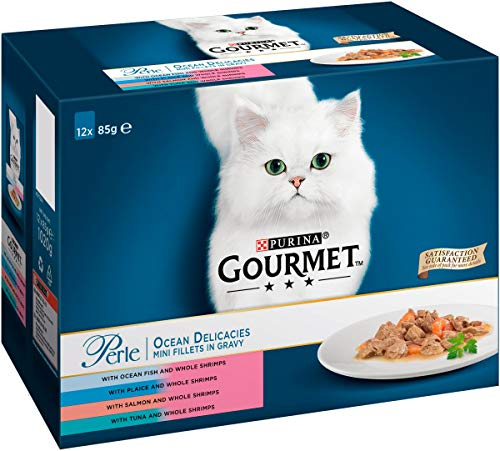 Gourmet Perle Cat Food Ocean Delicacies, 12x85g