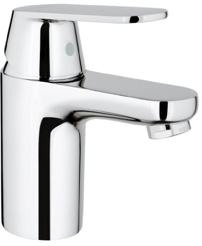 GROHE Eurosmart Cosmopolitan - Bathroom Basin Mixer Tap Single-Lever - Monobloc Installation - S-Size - Metal Lever - Low Pressure 0.2 to 5.0 bar - 35 mm Ceramic Cartridge - Chrome - 3282400L