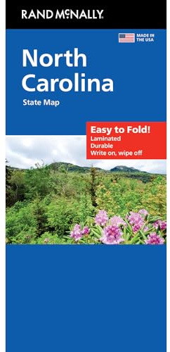 Rand McNally Easy to Fold: North Carolina Laminated Map