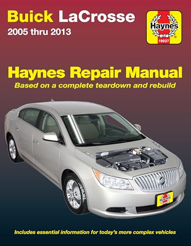 Buick Lacrosse 2005 Thru 2013: Does Not Include Information Specific to Eassist Models