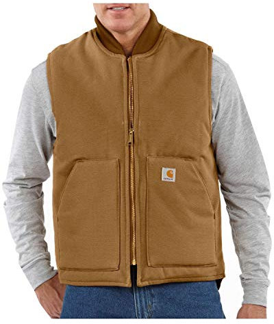 Carhartt, Herren, Lockere, isolierte Weste aus festem Segelleinen mit geripptem Kragen, Carhartt® Braun, 3XL