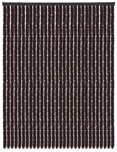 Rideau, Polyester, Unistreifen braun, 120 x 220 cm