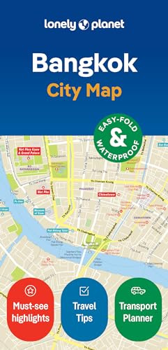Lonely Planet Bangkok City Map: Durable, Waterproof, Easy-Fold Planning Map with Attractions & Walking Tours (Compact City Planning Maps)