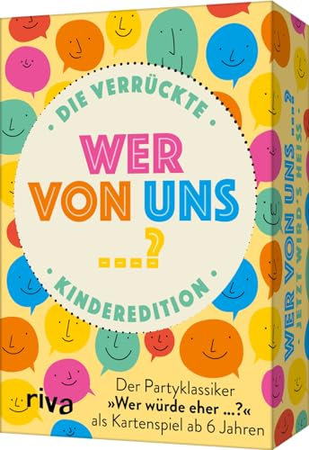 Wer von uns ...? – Die verrückte Kinderedition: Der Partyklassiker »Wer würde eher ...?« als Kartenspiel ab 6 Jahren | Das Original. Tolles Geschenk zum Kindergeburtstag und Weihnachten