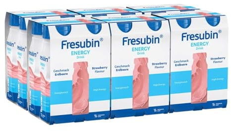 Fresenius Kabi Fresubin Energy Drink Erdbeere Trinkflasche, 6 x 4 x 200 ml, 1er Pack (1 x 5,5 kg)