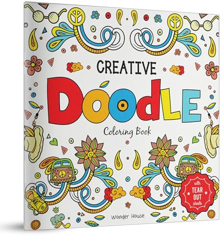 Creative Doodle Coloring Book : Children Coloring Book With Tear Out Sheets