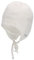 Sterntaler OCS Mütze - Baby Beanie Mütze aus Singlejersey (Bio) doppellagig - Unisex Kopfbedeckung mit Ohrenklappen - Baby und Kinder Übergangsmütze zum Binden - ab Geburt - weiß, Größe 41
