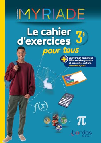 Myriade Le cahier d'exercices pour tous 3e