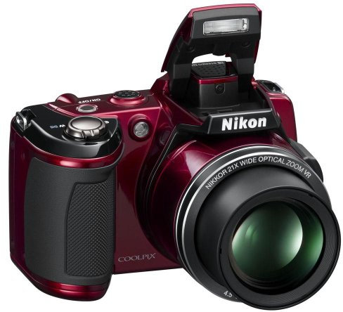 Nikon Coolpix L120 Appareil photo numérique compact 14,1 Mpix Ecran 3 Zoom optique 21x Rouge