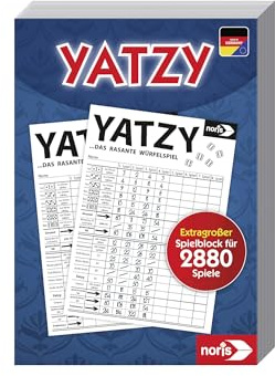 Noris Spiele 606194320, yatzy, Blocco da Gioco, in Formato Maxi