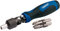 Draper 11 Piece Ratcheting Screwdriver Set | Soft Grip Hand Tool | Chrome Vanadium Steel Blades | Moulded Inserts | Sand Blasted Tips | 38124