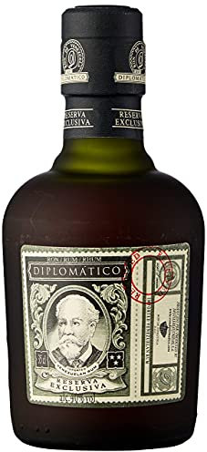 Diplomático Rhum Reserva Exclusiva - Spiritueux Venezuélien Complexe, Élégant et Doux - Un rhum ambré aux notes boisées & vanillées - Rhum à déguster pur, sur glace ou en cocktail - 35cl