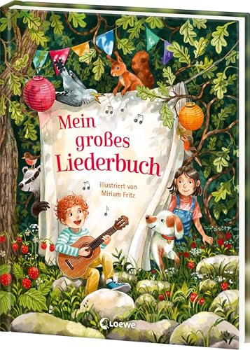 Mein großes Liederbuch: Wunderschön illustriertes Liederbuch für Kinder ab 2 Jahren und die ganze Familie - Das Hausbuch der 111 schönsten Kinderlieder - Mit Notensätzen und Gitarrengriffen