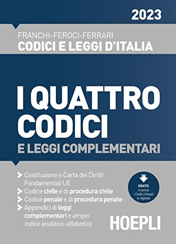I quattro codici 2023 e leggi complementari