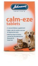 Johnsons Calm-Eze Tablets for Cats & Dogs 30g - 36 Capsules by Johnson's