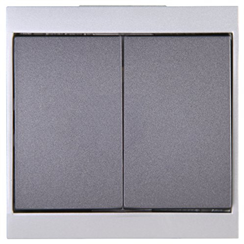 Kopp Serien-Schalter Malta anthrazit-silber 620515085