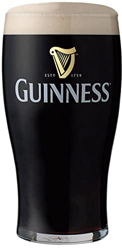 TUFF LUV Original - Vaso de cerveza Guinness (570 ml - 20 oz)